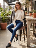 Hudson Barbara High-Rise Skinny Step-Hem Ankle Jeans - Enhance Denim Size 26