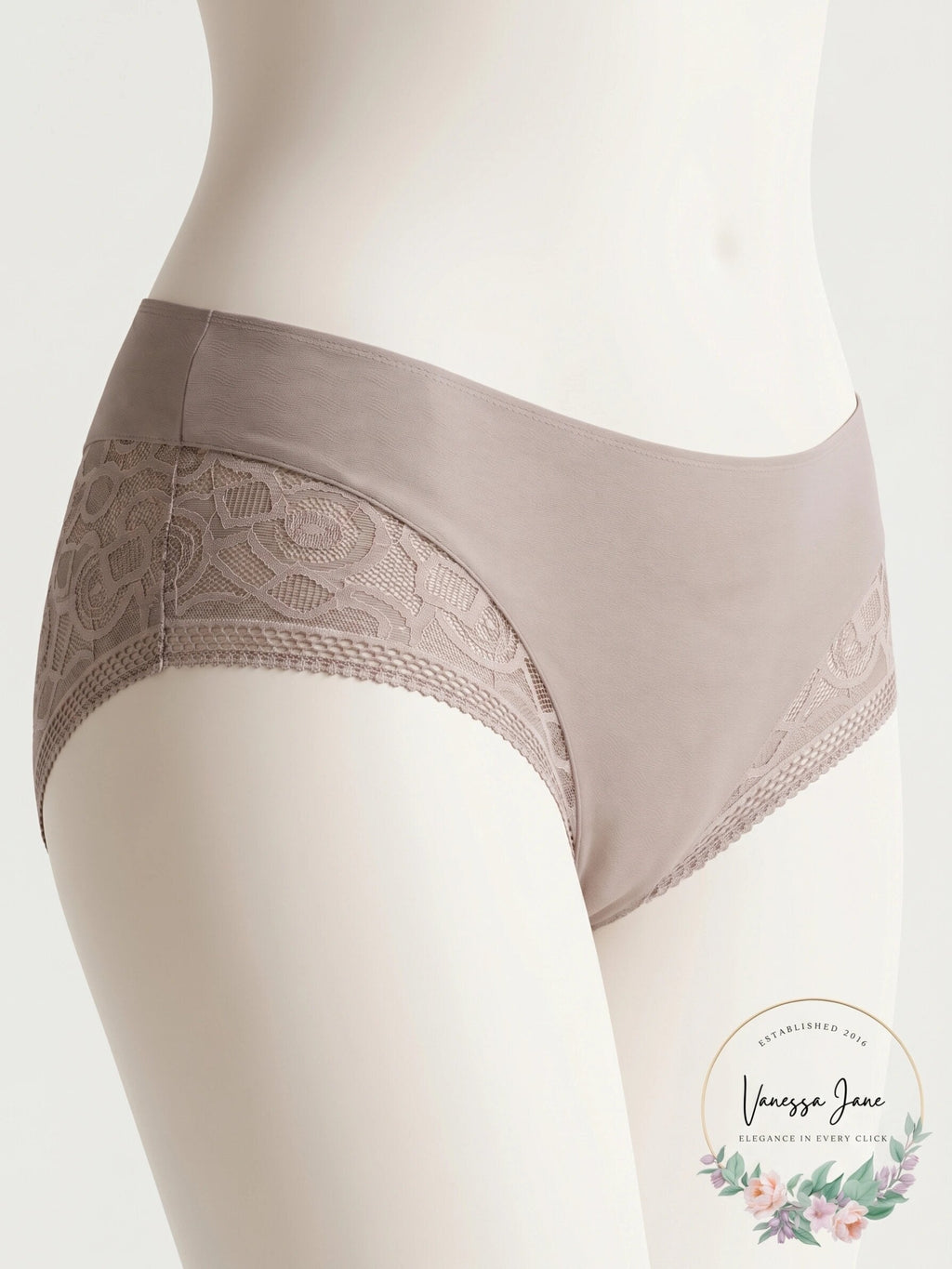 Hanro Alena Lace Back Hipster, Size Medium