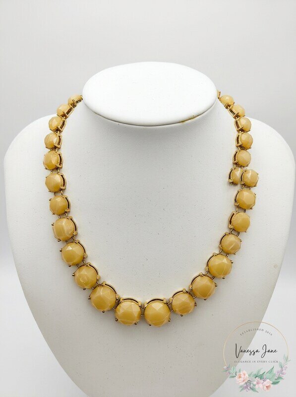 LAUREN Ralph Lauren 16 Stone Collar Choker (Gold) Necklace