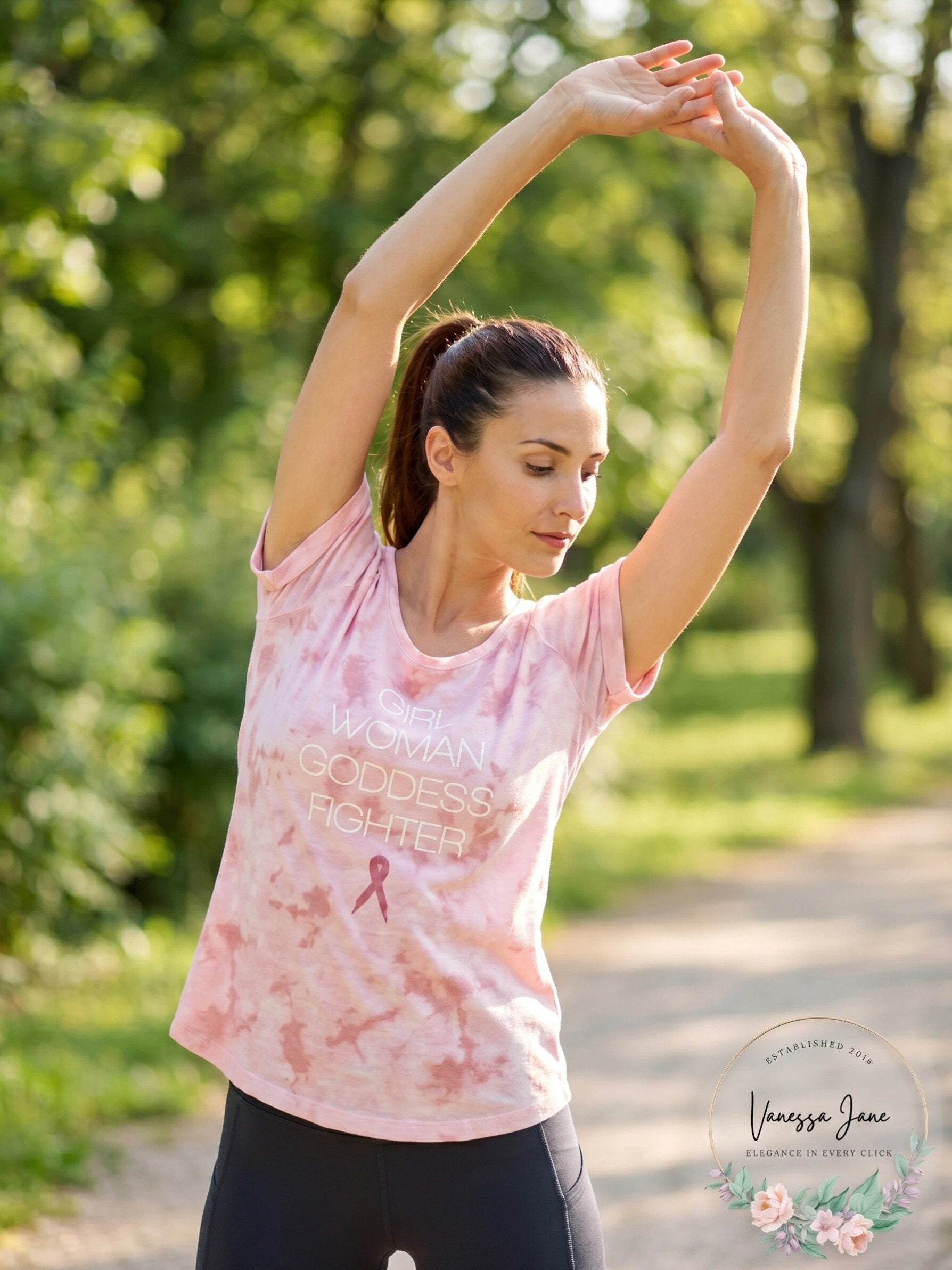 Ideology Breast Cancer Research Foundation Printed T-Shirt Pink