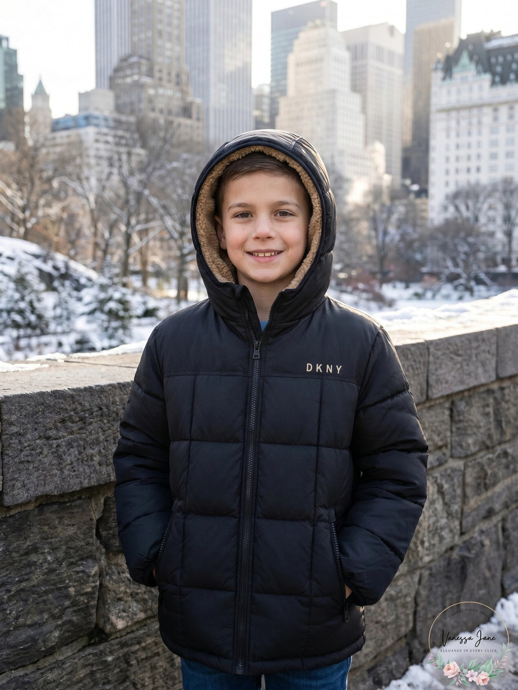 DKNY Boys Reversible Sherpa Jacket