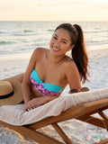 Hula Honey Juniors Leaf Breeze Underwire Push-up Midkini Swim Top