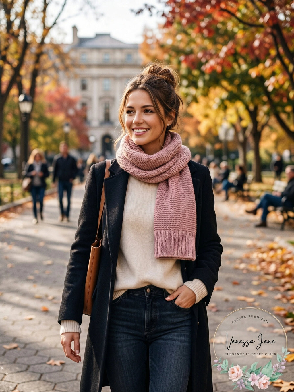 INC Womens  Acrylic Scarf