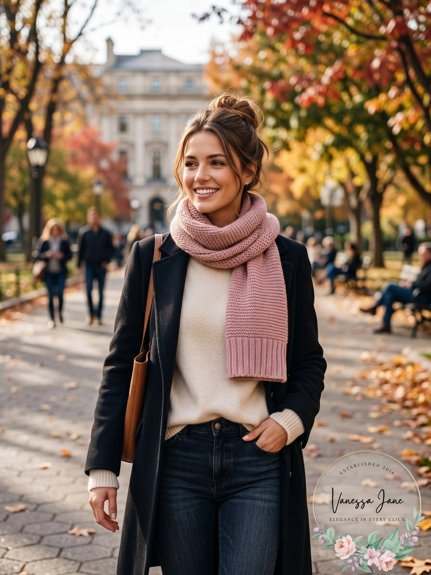 INC Womens  Acrylic Scarf