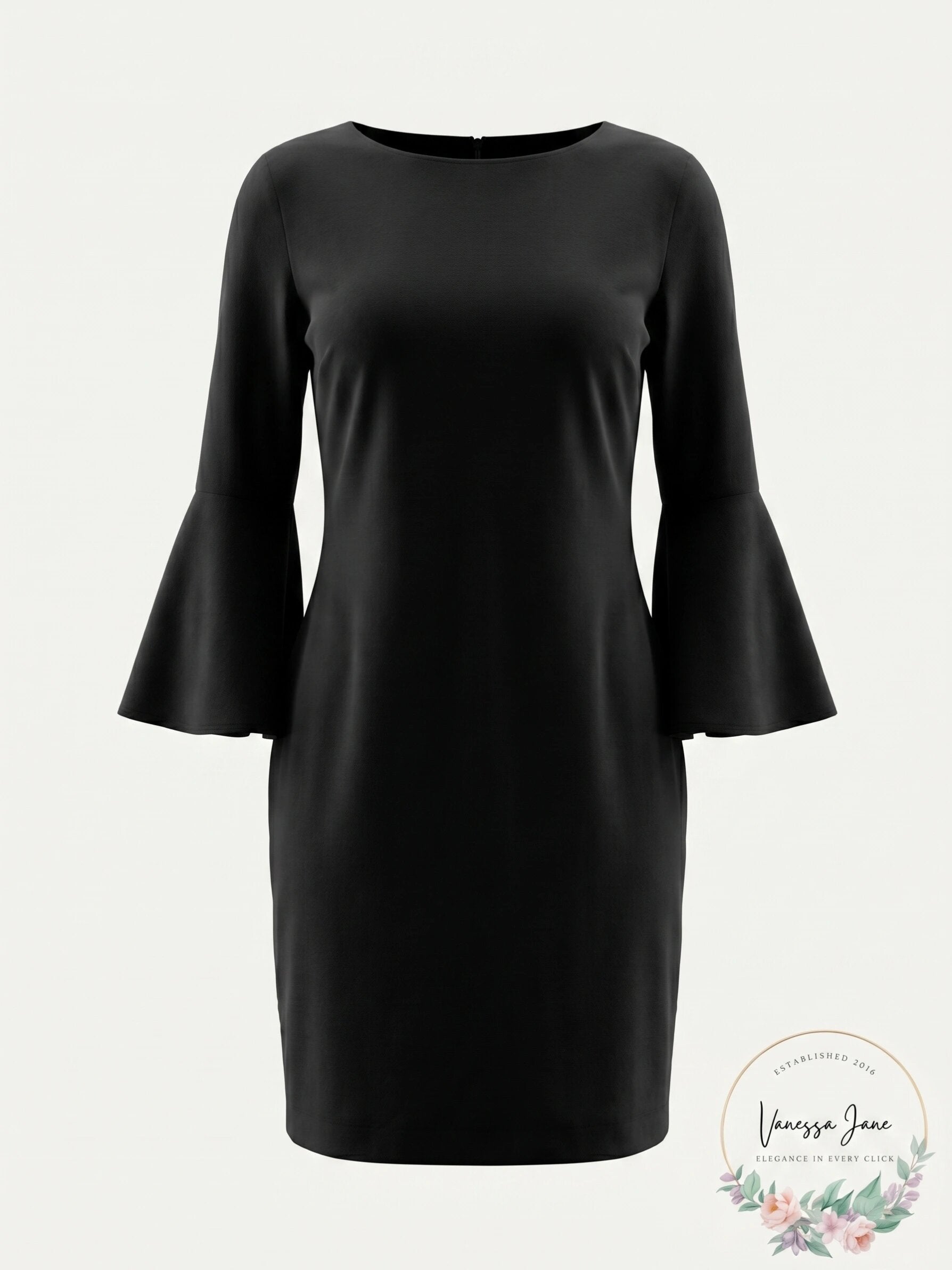 Jessica Howard Bell-Sleeve Sheath Dress