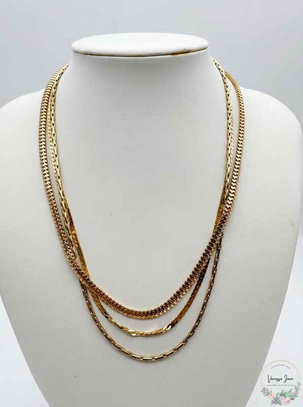 Inc Gold-Tone Layered Pendant Necklace, 17 + 3 Extender
