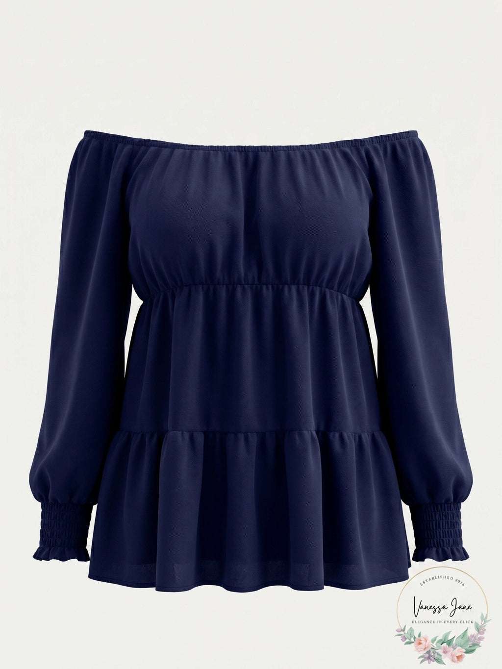 Kiss and Tell Trendy Plus Size Tiered Smocked-Cuff Top, Size 3X