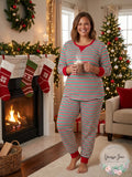Family Pajamas Holiday Stripe Matching Pajama Set