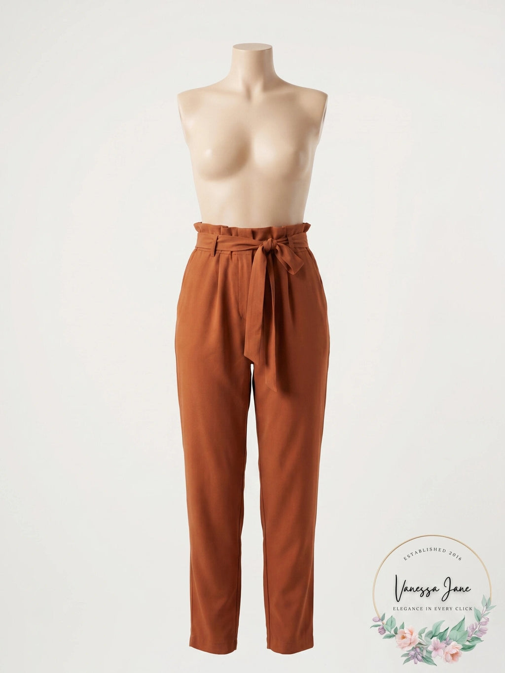 Bar III Womens High Rise Ruched Paperbag Pants, Size XXL
