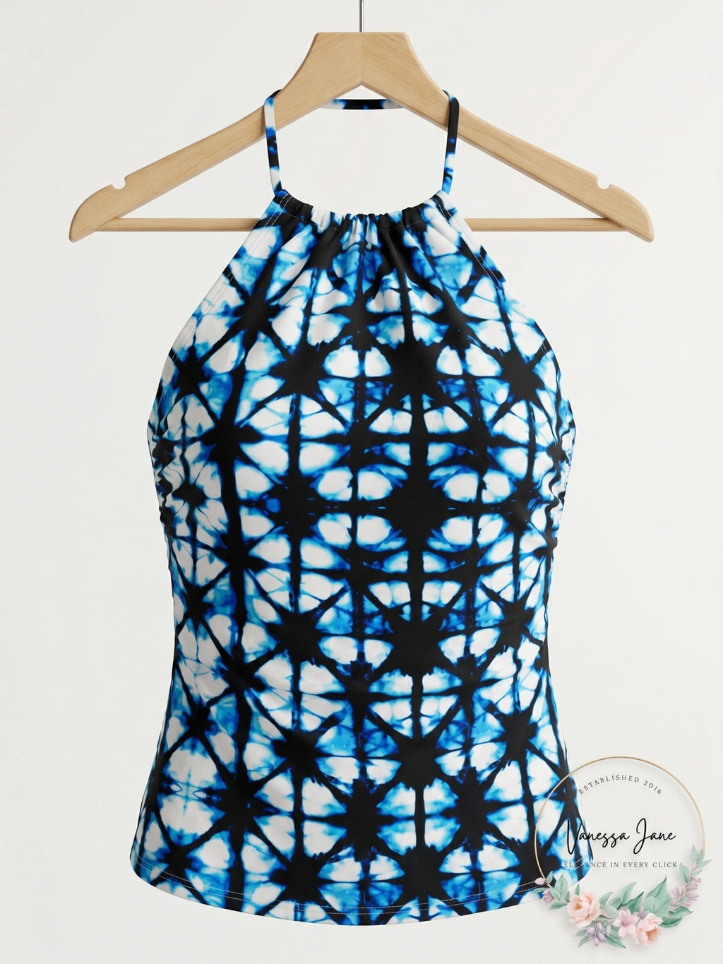 Tommy Hilfiger Womens Printed Tankini Top