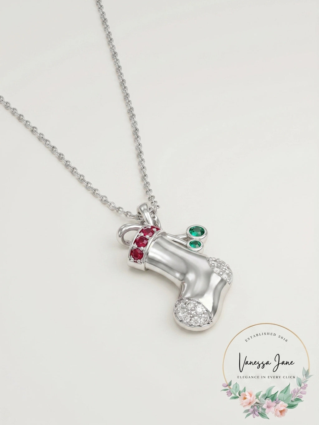 RH Macy Lab-Created MultiGemstone Pendant Necklace Sterling Silver