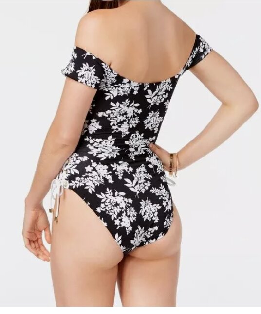 Bar III Off-The-Shoulder One-Piece Swimsuit