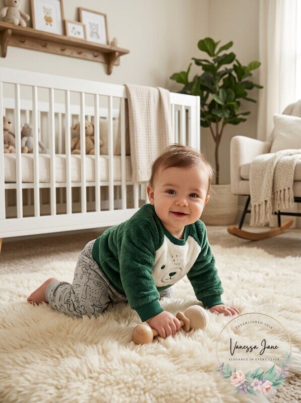 Carters Baby Boys 2-Pc. Faux-Fur Sweatshirt and Fleece Jogger Pants Set