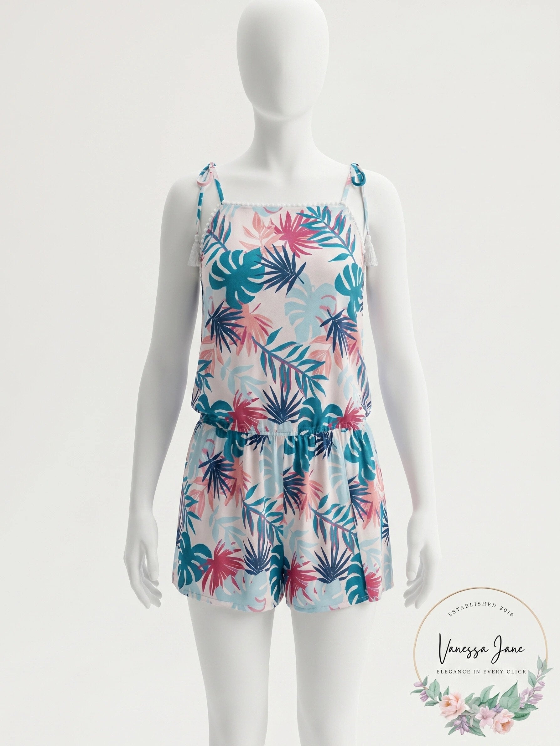 Miken Juniors' Printed Pom Pom Cover-Up