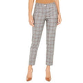 Calvin Klein Plaid Cropped Pants - Orange Multi, Size 12