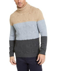 Tasso Elba Mens Colorblocked Knit Sweater, Large