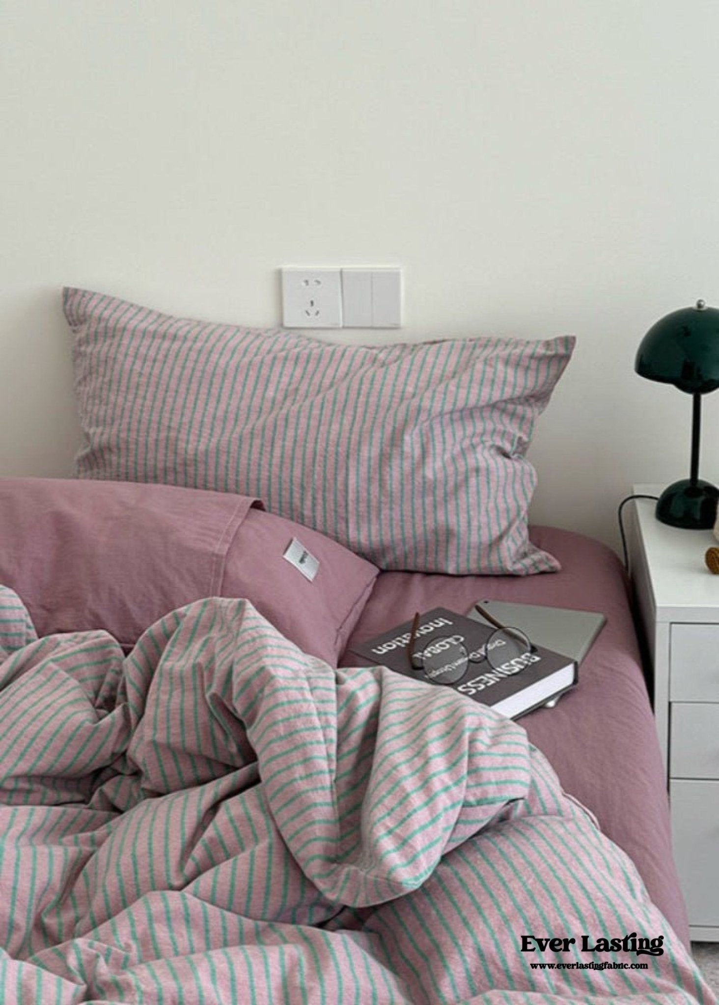 James Striped Bedding Set / Blue
