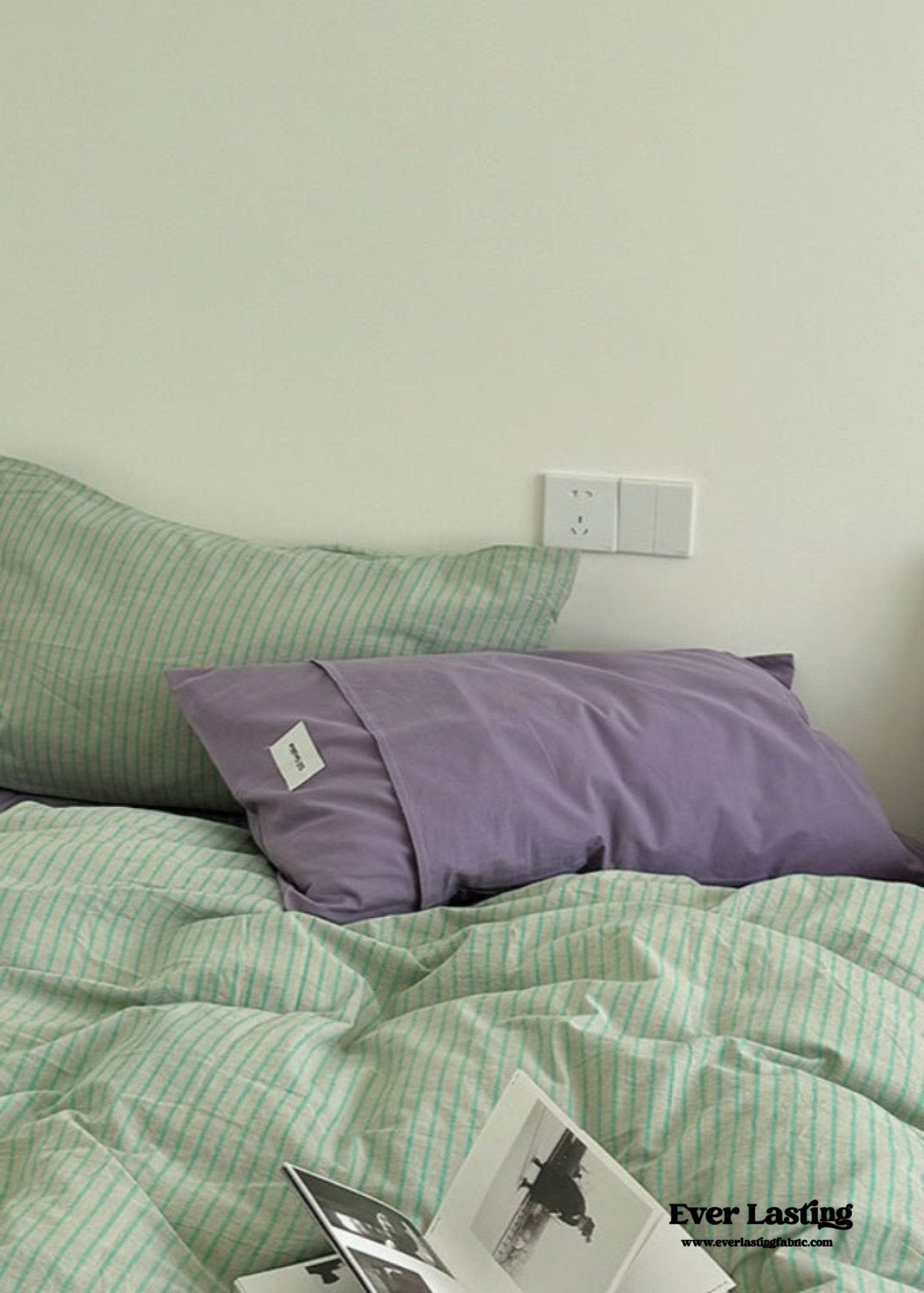James Striped Bedding Set / Blue