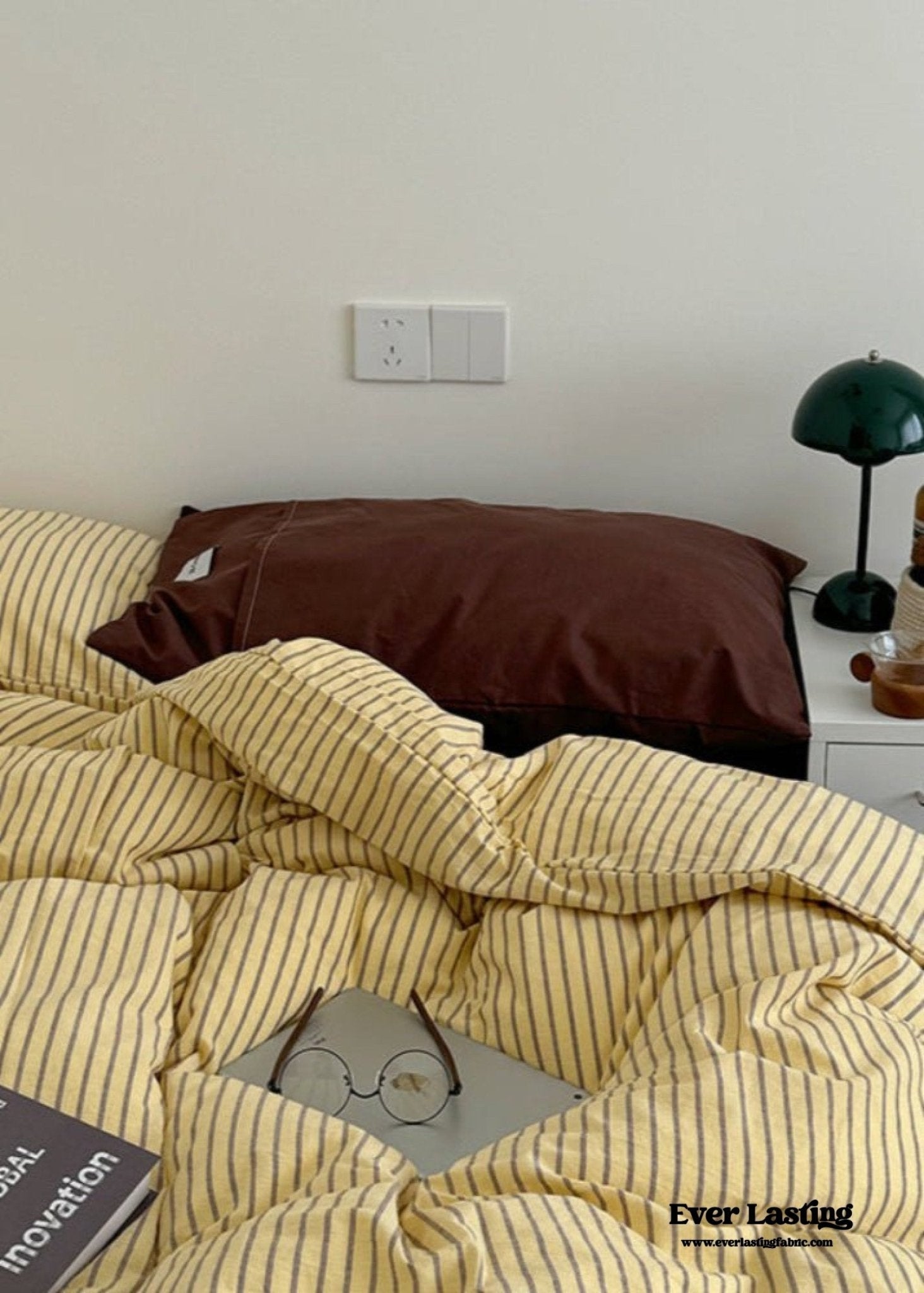 James Striped Bedding Set / Green