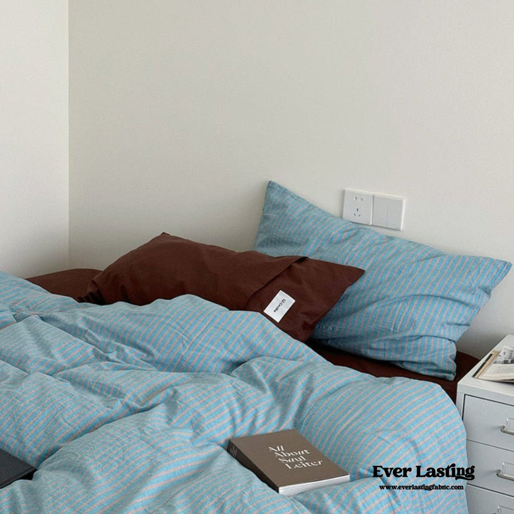 James Striped Bedding Set / Green