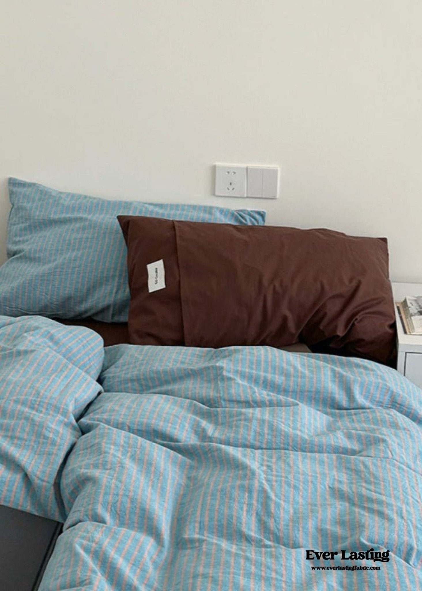 James Striped Bedding Set / Green