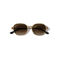 Jean Brun 52mm Shield Sunglasses | Brown