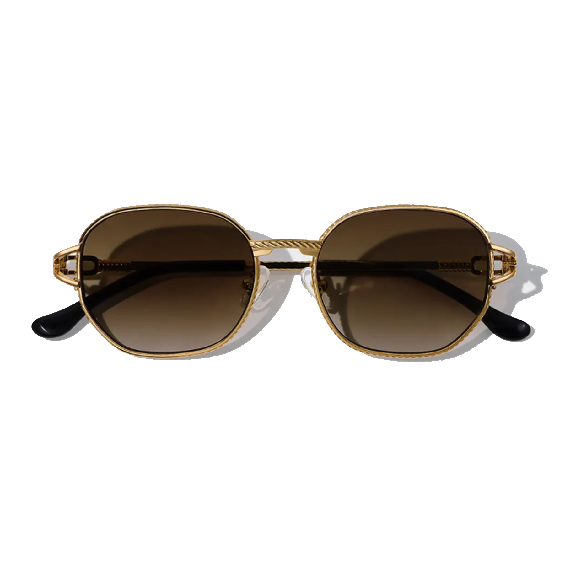 Jean Brun 52mm Shield Sunglasses | Brown