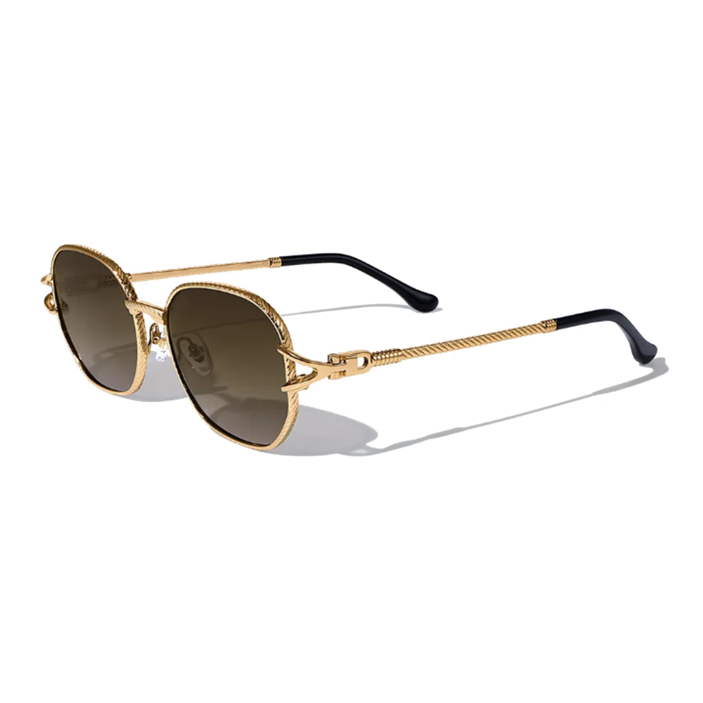 Jean Brun 52mm Shield Sunglasses | Brown