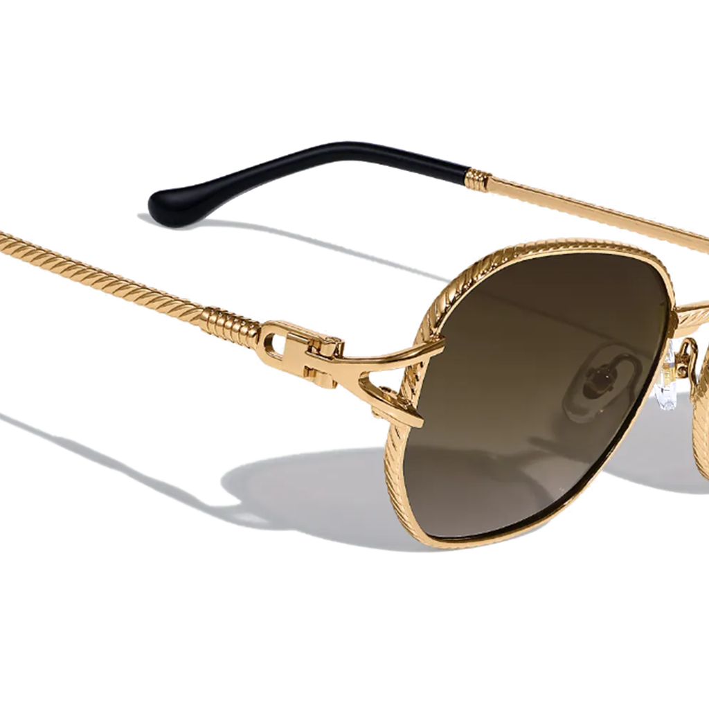 Jean Brun 52mm Shield Sunglasses | Brown