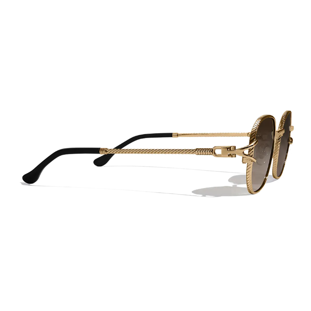 Jean Brun 52mm Shield Sunglasses | Brown