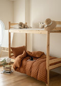 Jersey Knit Boho Twin Dorm Bedding Set / Burnt Orange