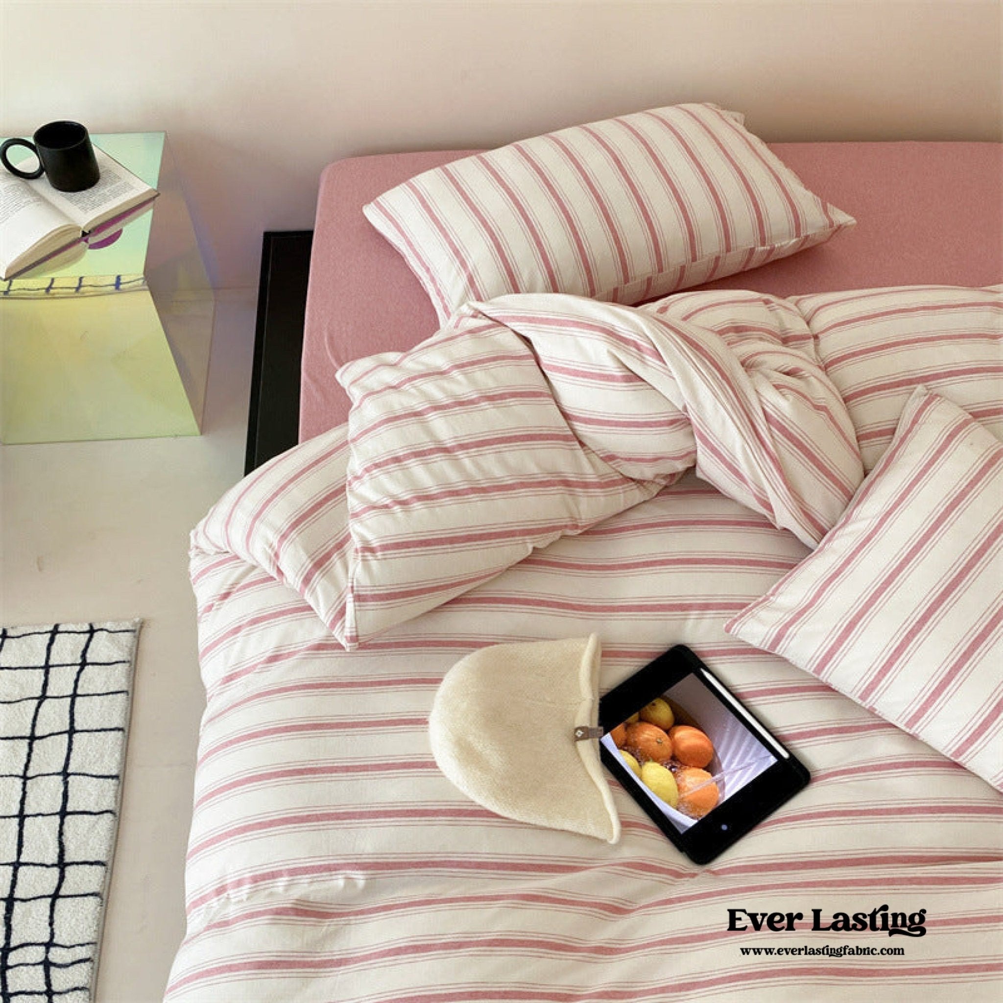 Jersey Knit Stripe Duvet Cover