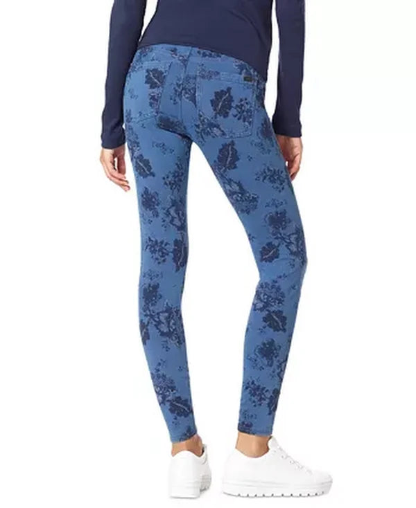 Hue Floral Denim Leggings, Size XS