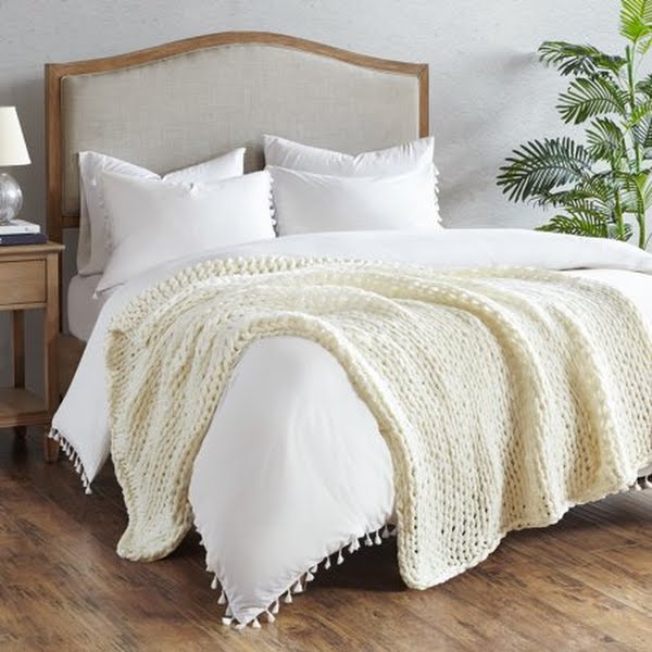 Madison Park Chunky-Knit Handmade Throw, 50 x 60