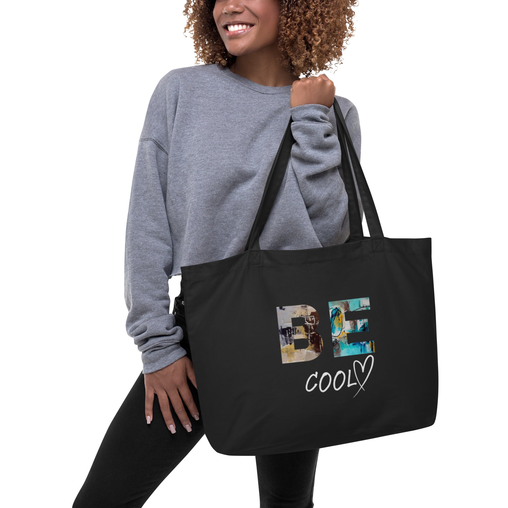 BE COOL - Large organic tote bag