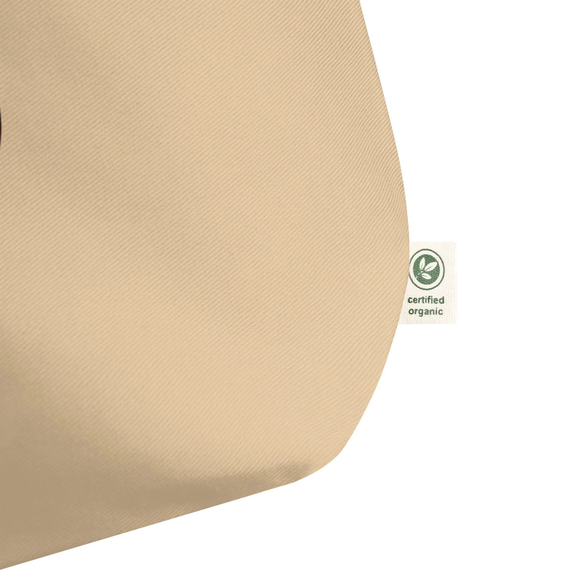 Large Organic Sunny Bear Rescue Coffee Co. Tote Bag (Tan)