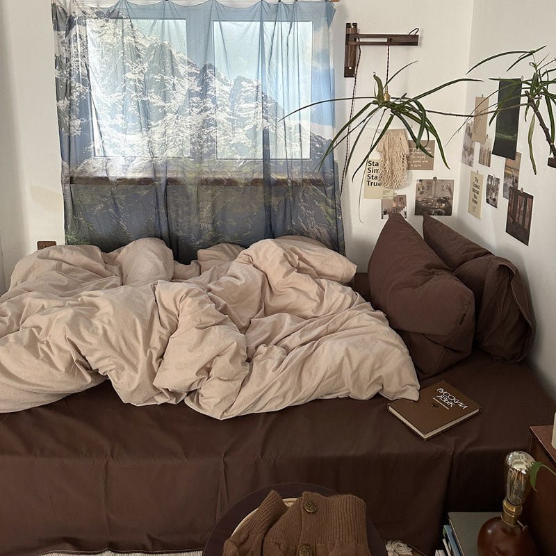 Latte Bedding Set / Beige Brown