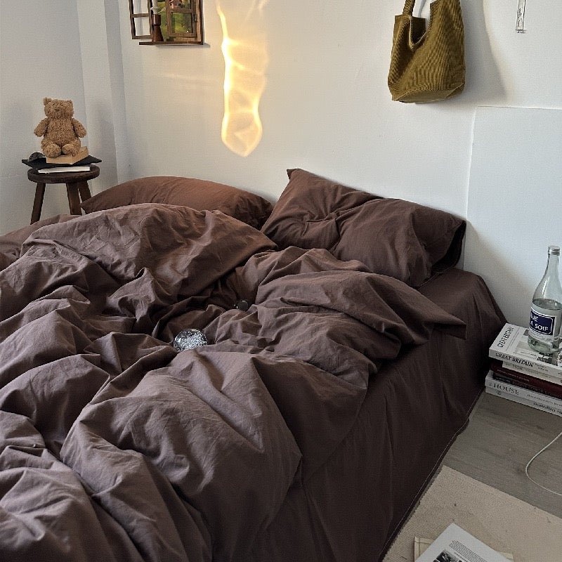 Latte Bedding Set / Beige Brown