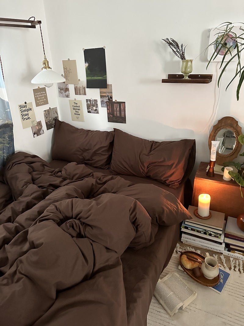 Latte Bedding Set / Beige Brown