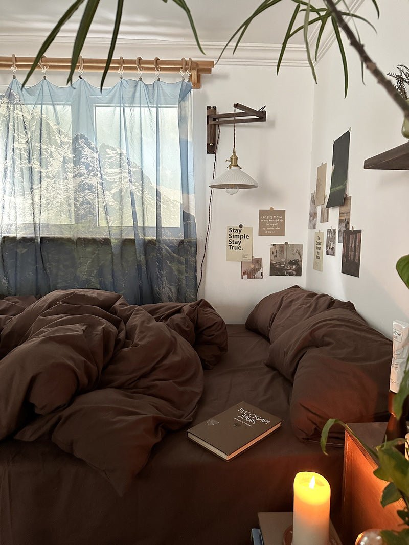 Latte Bedding Set / Beige Brown