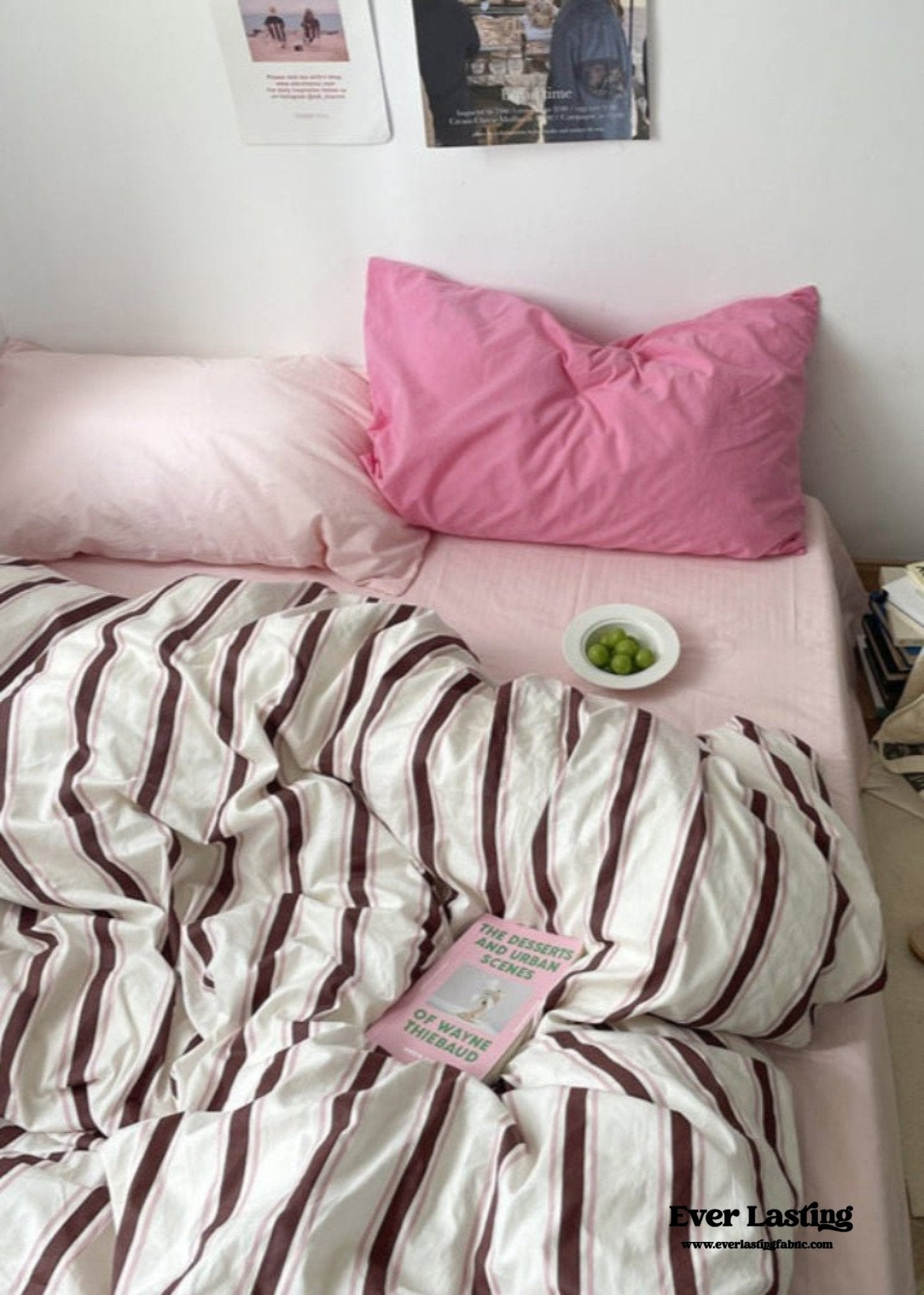 Liam Striped Bedding Set / Brown