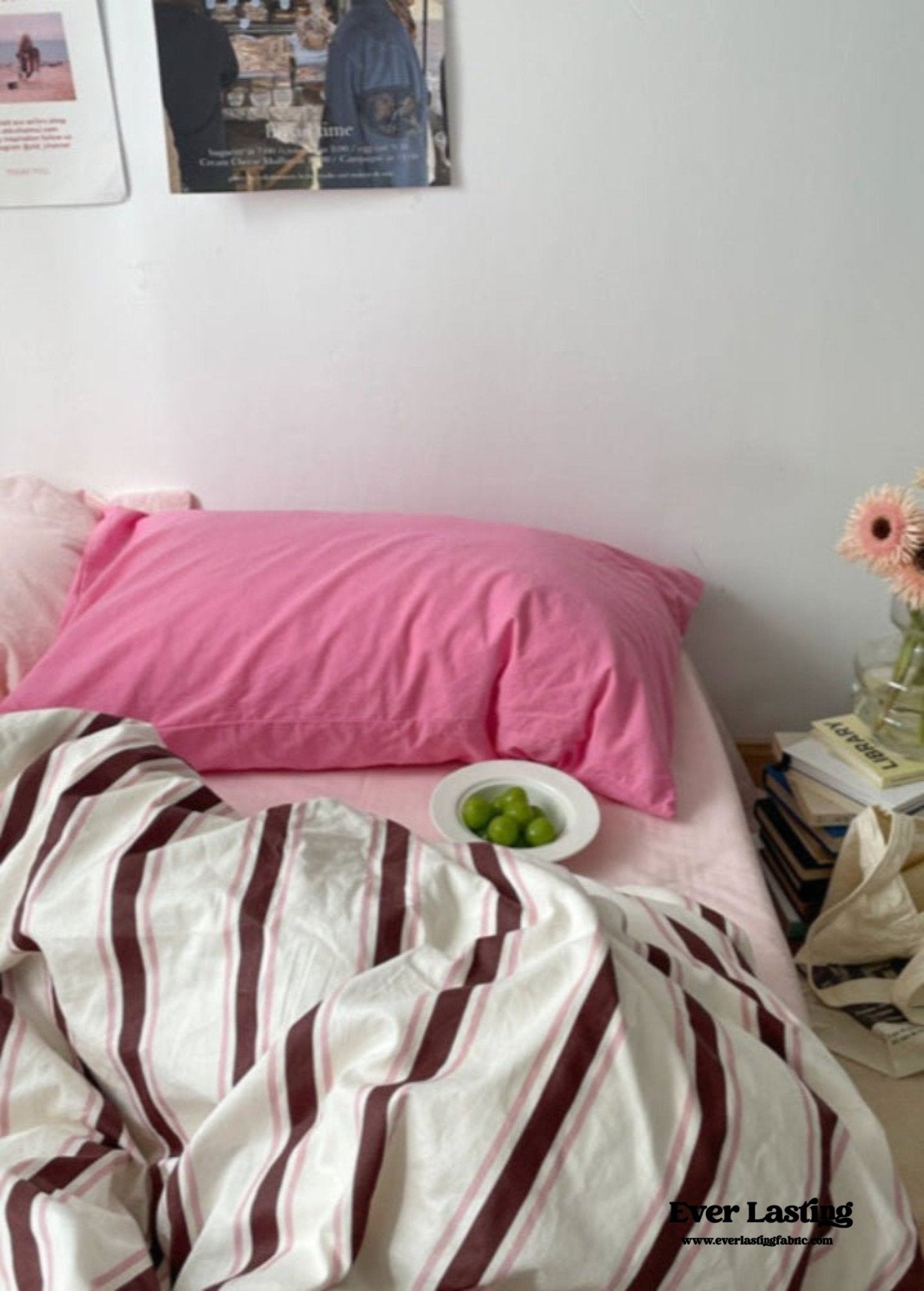 Liam Striped Bedding Set / Brown