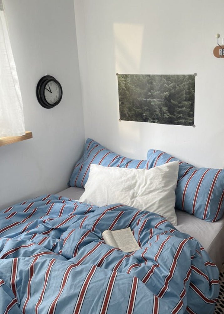 Liam Striped Bedding Set / Beige