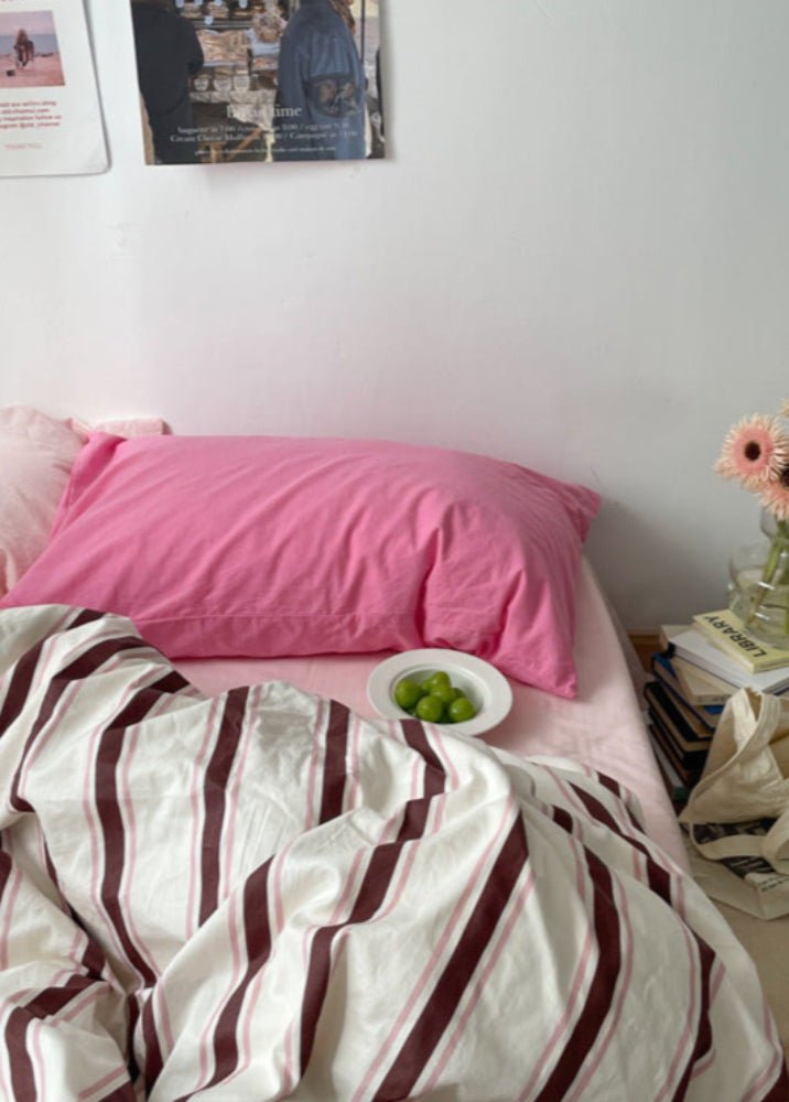 Liam Striped Bedding Set / Beige