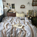 Liam Striped Bedding Set / Beige