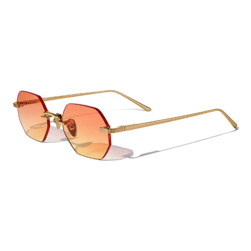 Liam Bruler 51mm Rimless Sunglasses | Orange