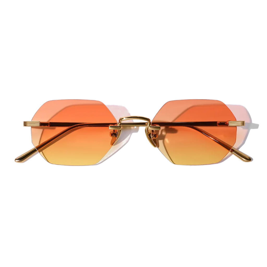 Liam Bruler 51mm Rimless Sunglasses | Orange