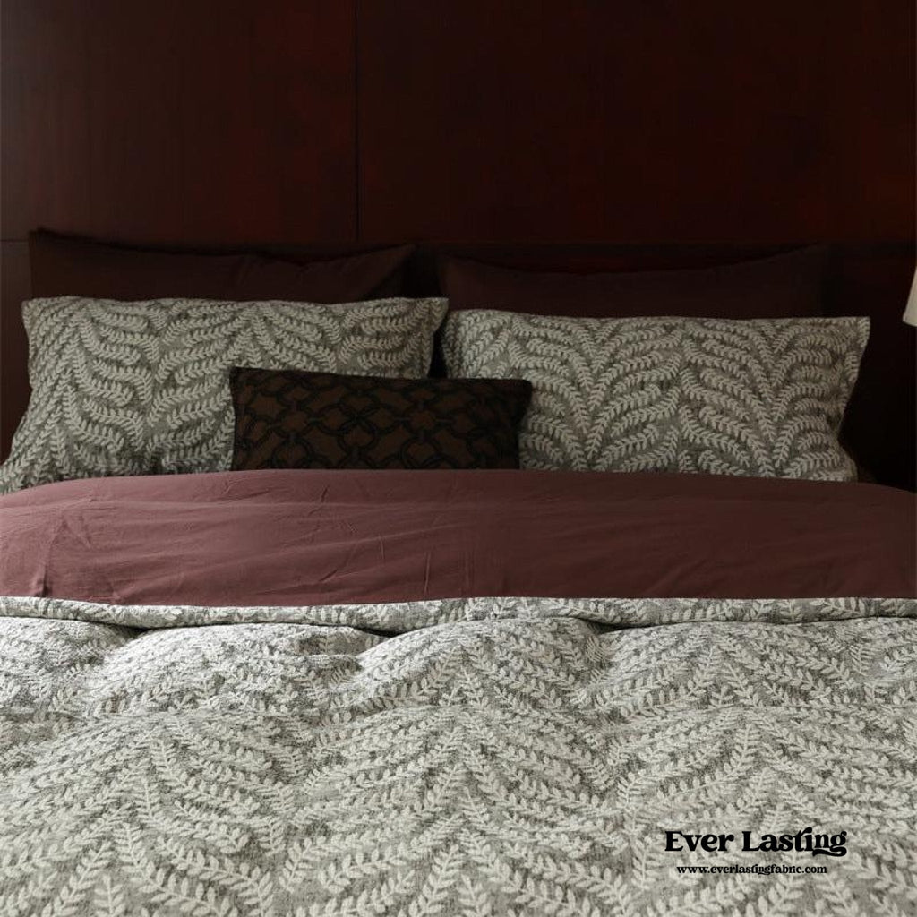 Lucien Silky Vintage Jacquard Bedding Set / Blue