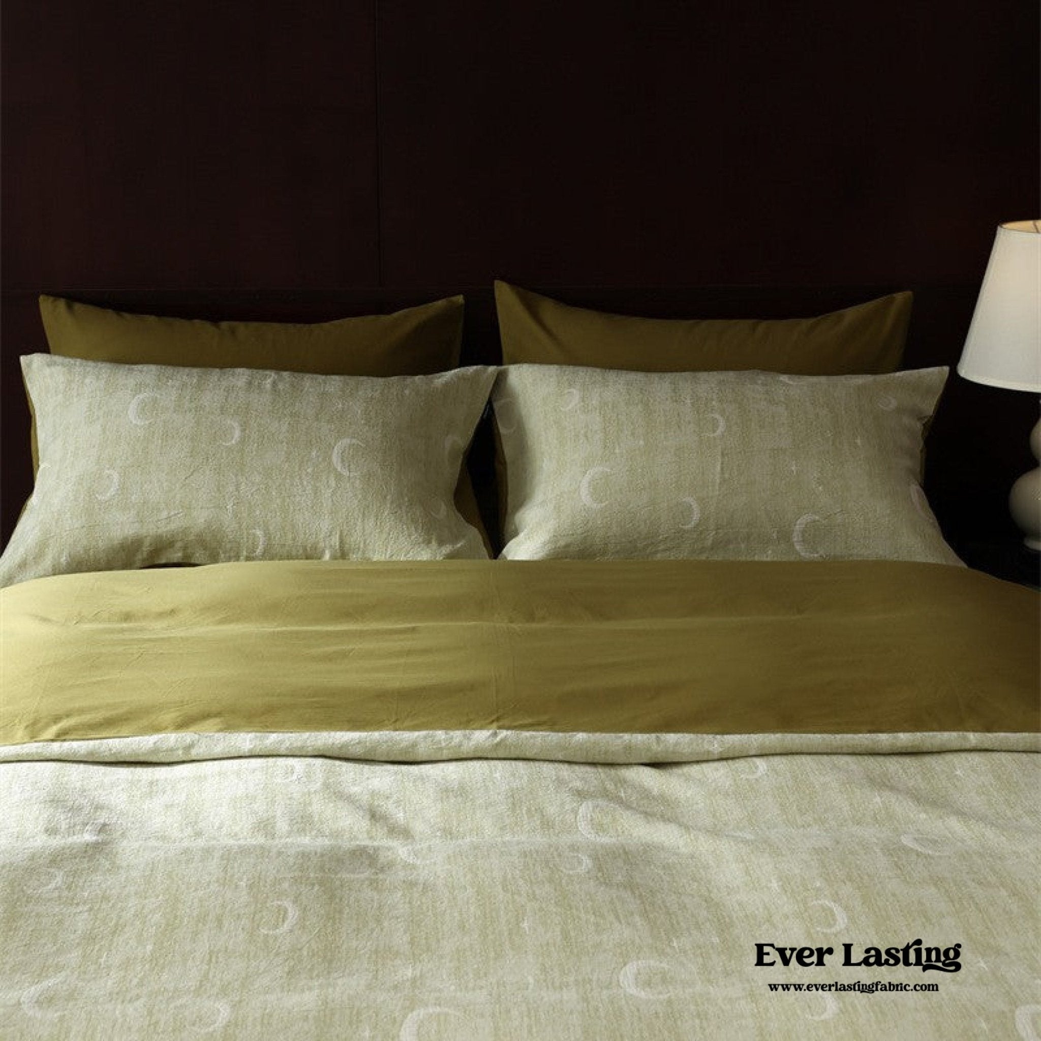 Lucien Silky Vintage Jacquard Bedding Set / Blue