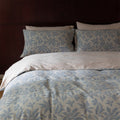 Lucien Silky Vintage Jacquard Bedding Set / Blue